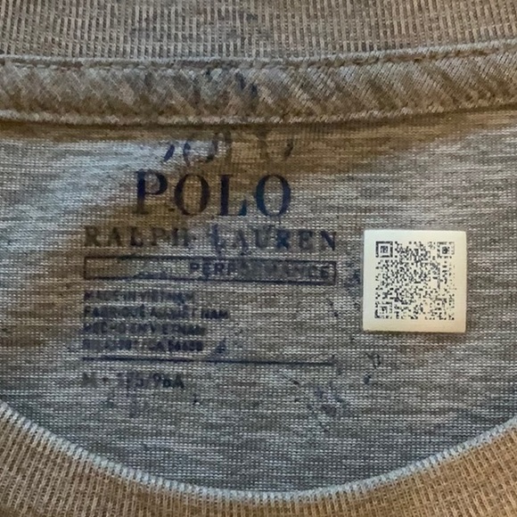 Polo by Ralph Lauren Grey performance short sleeved tee shirt. - Picture 3 of 4